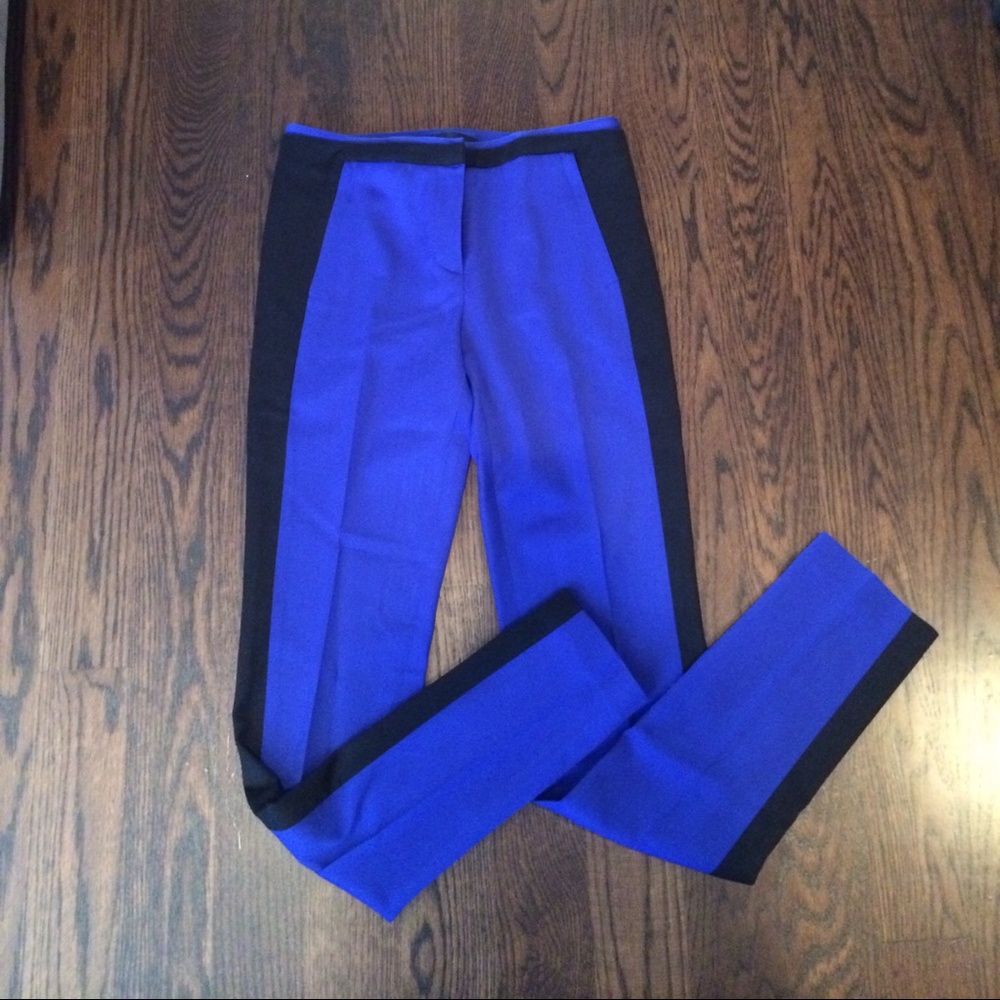 L.A.M.B. Royal Blue and Black Tuxedo Pants